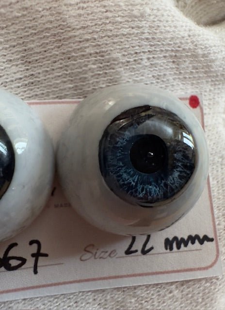 Blu - 22 mm FLAT #3367 | Reborn Doll Eyes | CarolaCarollsEyes