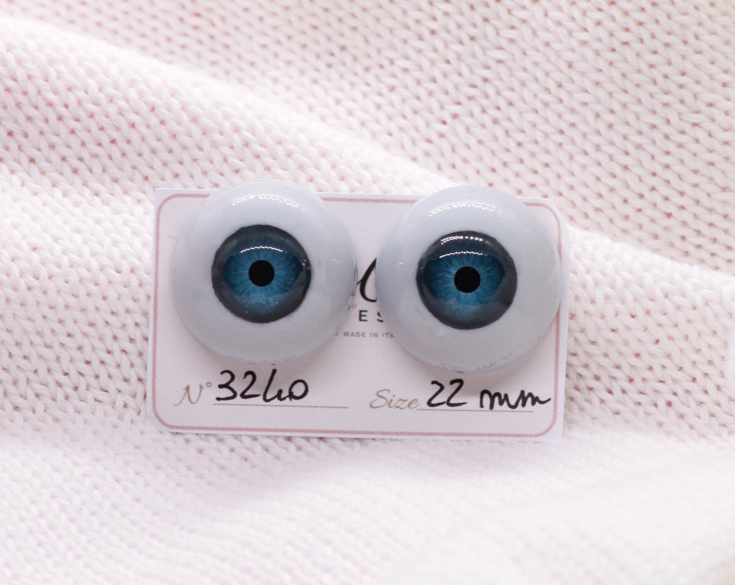 Blu - 22mm Flat 3240 | Reborn Doll Eyes | CarolaCarollsEyes