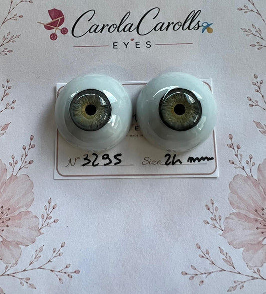 Verde - 24 mm FLAT 3295 | Reborn Doll Eyes | CarolaCarollsEyes