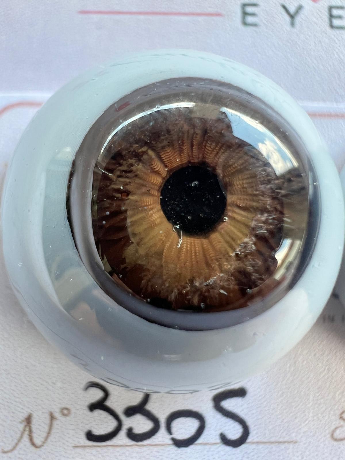 Marrone - 22 mm FLAT 3305 | Reborn Doll Eyes | CarolaCarollsEyes