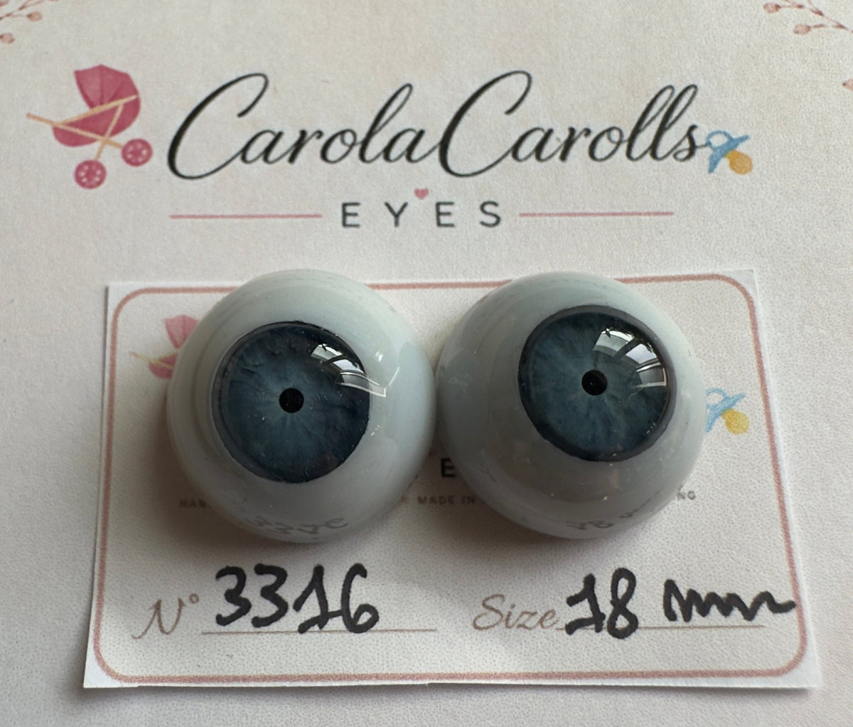 Grigio/Blu - 18 mm FLAT #3316