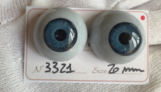 Blu - 20 mm FLAT #3321 | Reborn Doll Eyes | CarolaCarollsEyes