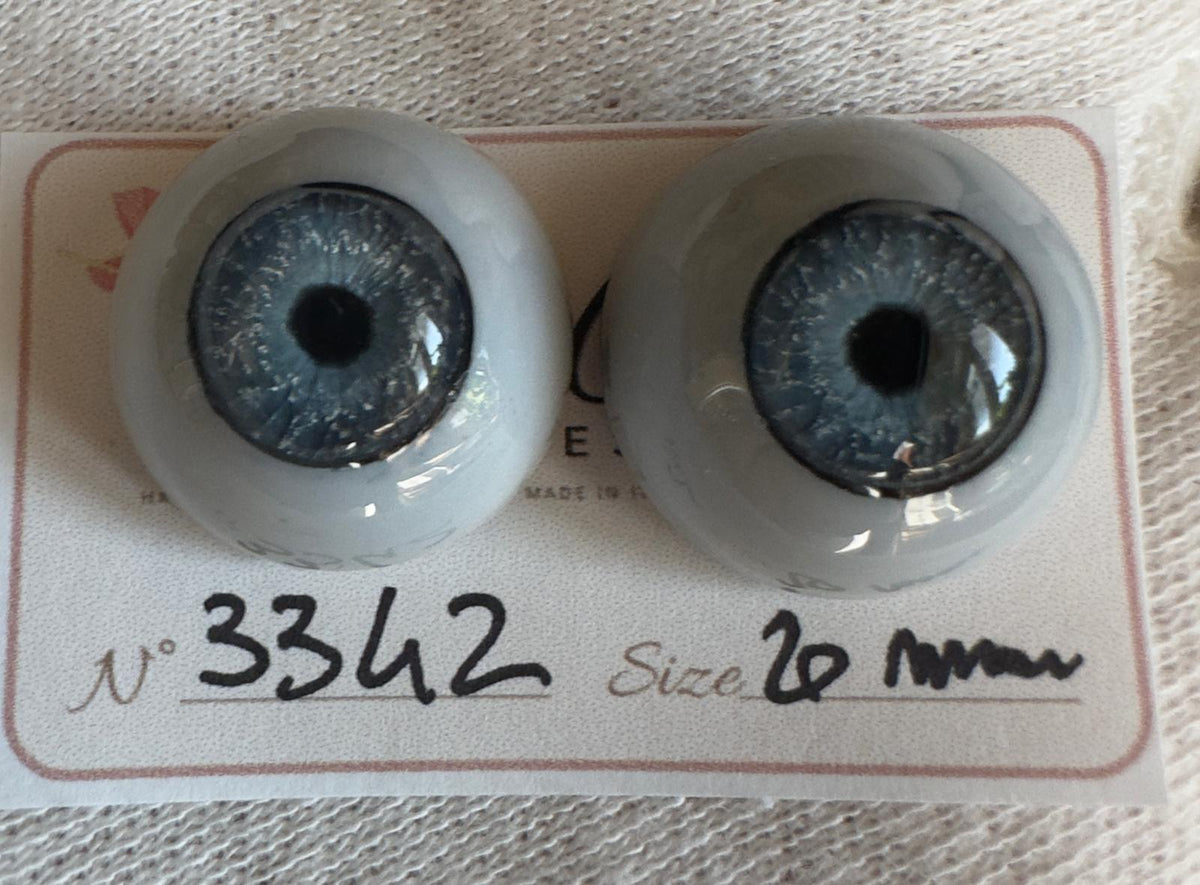 Azzurro - 20 mm FLAT #3342 | Reborn Doll Eyes | CarolaCarollsEyes