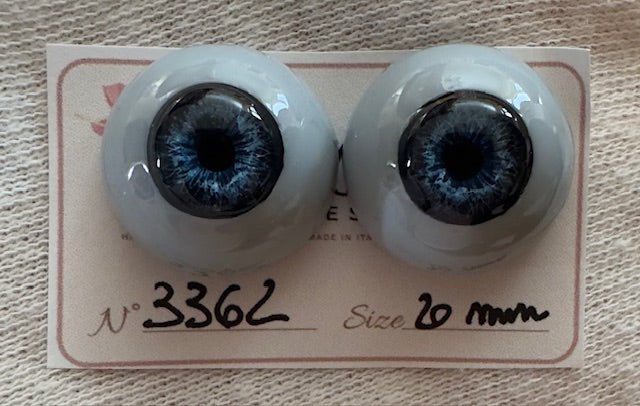 Blu - 20 mm FLAT #3362 | Reborn Doll Eyes | CarolaCarollsEyes