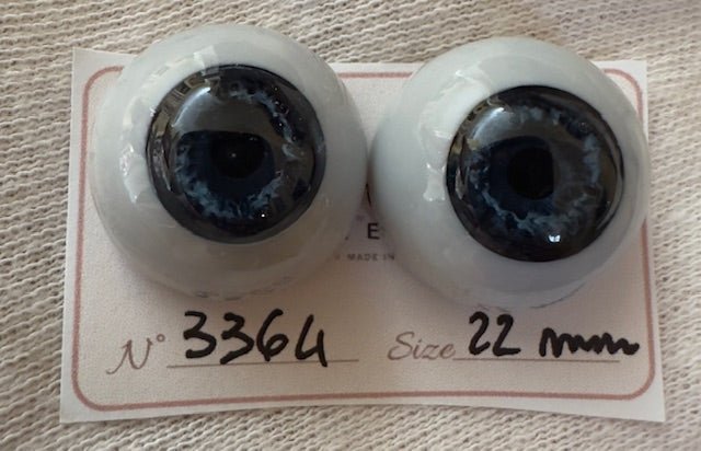 Blu - 22 mm FLAT #3364 | Reborn Doll Eyes | CarolaCarollsEyes