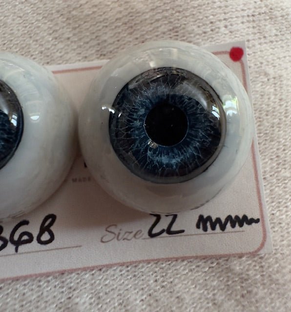 Blu - 22 mm FLAT #3368 | Reborn Doll Eyes | CarolaCarollsEyes