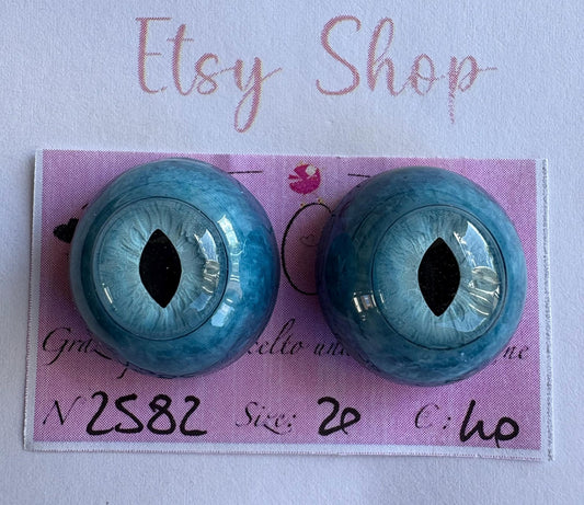 Gatto - 20 mm FLAT 2582 | Reborn Doll Eyes | CarolaCarollsEyes