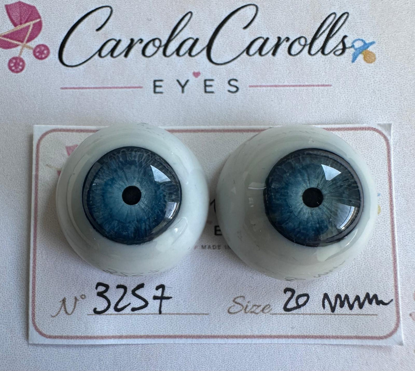 Azzurro - 20 mm FLAT #3257